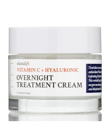 Elastalift Renewing Night Cream | Brightening Vitamin C & Hyaluronic Acid Moisturizer | Oil-Free Overnight Facial Treatment | 1.75 Fl Oz - Buy Online on SooperMarket.com