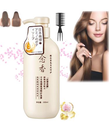 Sakura Japanese Shampoo Sakura Shampoo and Conditioner Japanese Sakura Shampoo Japanese for Hair Loss Moisturizing Repair Hair Growth Shampoo for Dry Damaged Hair (Conditioner)