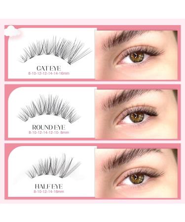 Parriparri 20D-0.07C 200Pcs Cluster False Eyelashes Extension | DIY At Home C Curl Russian Lashes | Individual 8-16MM Mix - Buy Online on SooperMarket.com