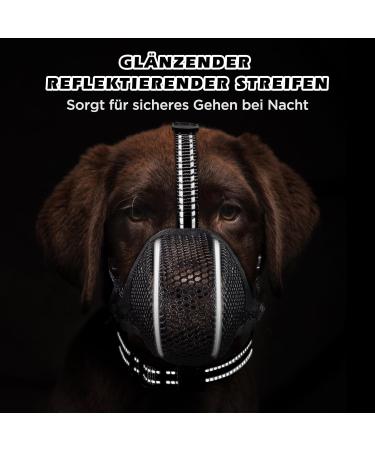 Buy Bonthee Dog Muzzle - Soft Mesh for Small & Medium Dogs | Breathable Adjustable & Reflective for Grooming & Scavenging - Buy Online on SooperMarket.com