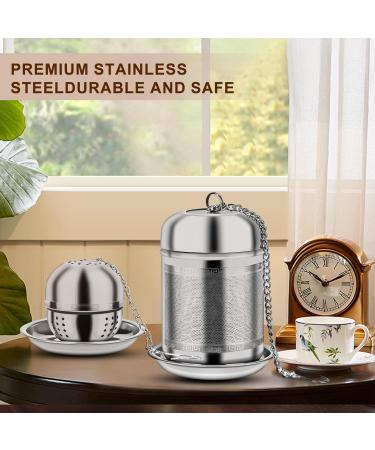 Tea Infusers for Loose Tea 3PCS Loose Leaf Tea Steeper Premium Tea Strainers for Loose Tea Brew Tea Spices & Seasonings - Buy Online on SooperMarket.com