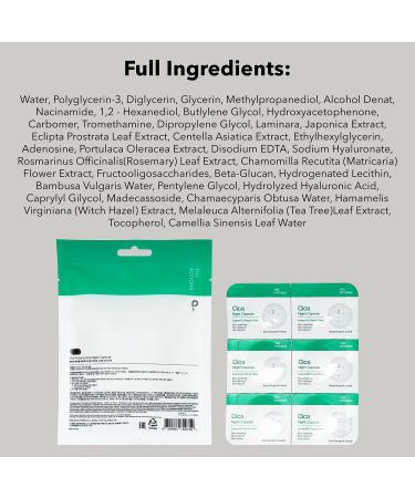 Potions Cica Night Capsule - 6 Count | Acne & Sensitive Skin | Soothing Balancing Barrier Repair | Korean Skincare - Buy Online on SooperMarket.com