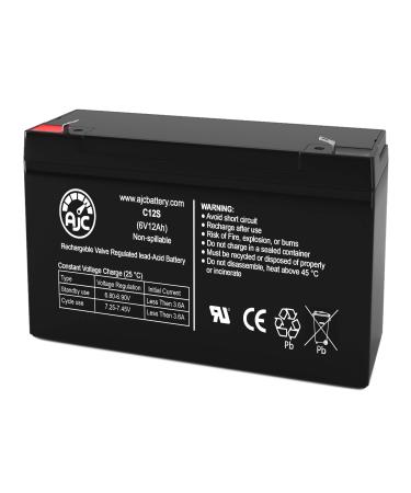 AJC Battery Compatible with Streamlight Litebox 6V 12Ah Sealed Lead Acid Battery