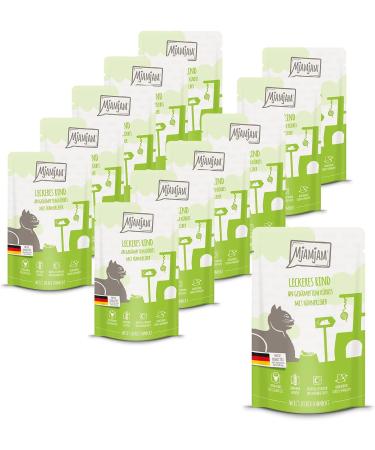 Mjamjam Premium Grain-Free Wet Cat Food Bundle Mix Pack 1 (Chicken Beef Veal Turkey) - 12 x 125g Extra Meat for Healthy Cats - Buy Online on SooperMarket.com