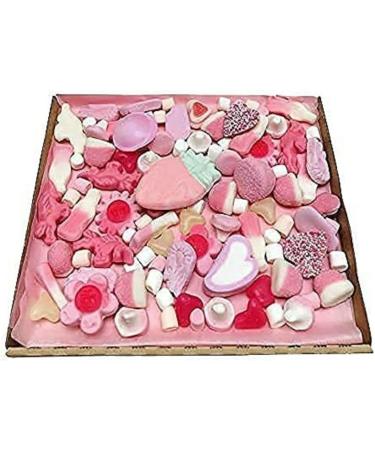 Pink Mothers Day Gift Present Pink Candy Pick N mix 300 g SweetBox Hamper Selection box Present With Pink Ribbon For Him or Her Show Someone You Care - Buy Online on SooperMarket.com