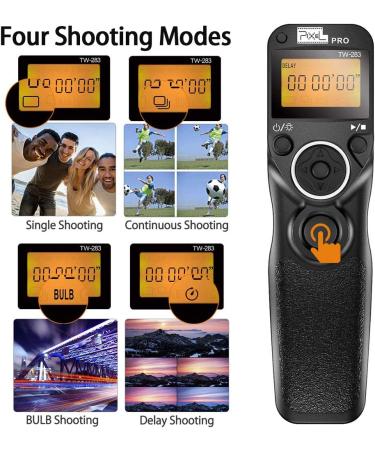Pixel TW-283 E3 Wireless Shutter Release Cable Remote Control for Canon XT XTi XS XSi T1i T2i T3 T3i T4i T5 T5i T6i SL1 EOS1300D 60D 70D 80D | Compatible with Canon Cameras - Buy Online on SooperMarket.com
