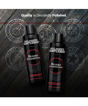 Beard Growth Kit: Shampoo, Conditioner, and Oil for Men - Biotin, Tea Tree Oil - Beard Care Set (4oz x2) - Buy Online on SooperMarket.com