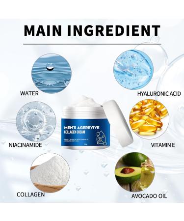 Men's Age revive Collagen Cream Mens Face Cream Collagen Moisturiser for Men Mens Anti Aging Face Cream Mens Face Moisturiser Reduce Fine Lines and Wrinkles Firm & Smooth Skin Hydrating - Buy Online on SooperMarket.com