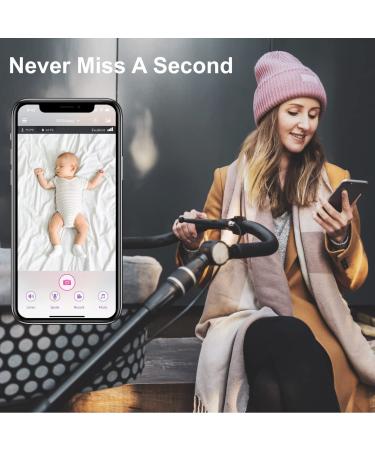 iBaby M2C WiFi Baby Monitor Camera 1080P FHD Audio Night Vision Wall Mount Kit | 2021 Updated HD Video & Audio Quality with Motion Crying Alerts | White M2C with Flexible Tail - Buy Online on SooperMarket.com