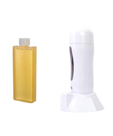 Sugaring Canane Sugar heating station Roll on system for sugar or waxing cartridges including sugar cartridges and 2x attachments 100x fleece strips + Silver Spray 30ml + Body Cleanser 30ml (cartridge set Extra) Sugar cartridge set Extra