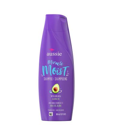 Aussie For Dry Hair Paraben Free Miracle Moist Shampoo W/Avocado & Jojoba 12.1 Fluid Ounce