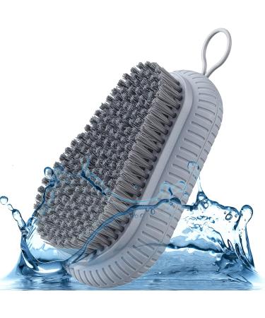FACYNDE Needle Cleaning Brush - Stylish Fingernail Peeling Brush with Loop for Effective Nail Care - Unisex Pedicure Tool in Gray - Buy Online on SooperMarket.com