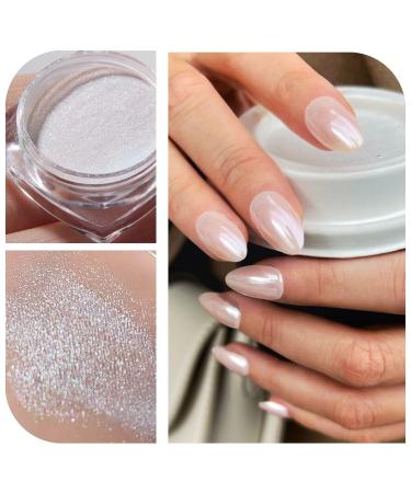 PrettyDiva Glazed Donut Chrome Powder - High Gloss Pearlescent Nail Art Powder for DIY Nail Designs (1g/Jar - Buy Online on SooperMarket.com