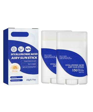 Hyaluronic Acid Watery Sun Stick Sun Sunscreen Korean Face Sunscreen SPF50+ PA++++ Face Moisturiser Hyaluronic Acid Sunscreen Face Sun Cream Anti Aging Sunscreen Daily Sunscreen With No White Cast