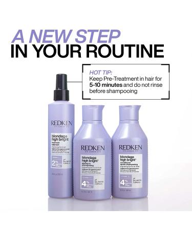 Redken Blondage High Bright Pre Treatment - Brightens Blonde Hair Instantly - Vitamin C Enhanced 8.5oz - Buy Online on SooperMarket.com