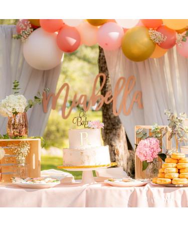 Letter Cake Toppers Acrylic Alphabet Cupcake Topper A-Z Cake Letters DIY Cake Decorations for Birthday Wedding Graduation Baby Shower 3D Gold - Buy Online on SooperMarket.com