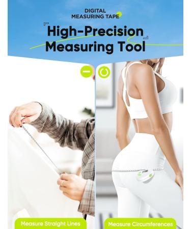 Smart Body Tape Measure 60 Inch (150cm) Digital Measuring Tape with APP Retractable Dual-Scale Tape for Body Measurement Weight Loss Fitness Soft Flexible Tape Ruler for Fabric Sewing Tailor Cloth - Buy Online on SooperMarket.com