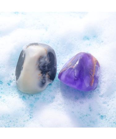 BFF BEAUTY Soap Rocks Set - 6pcs Hand Face Body Bar Soap - Gemstone Soap Bars for Women & Men - Moisturizing Skin - Birthday Gift Idea - Buy Online on SooperMarket.com