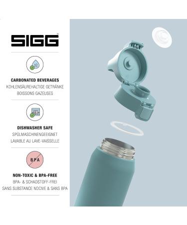 SIGG Isolated Drinking Bottle - Shield Therm 1L Morning Blue | Leak-Proof Dishwasher-Safe BPA-Free Ideal for Carbonated Drinks - Eco-Friendly Design - Buy Online on SooperMarket.com
