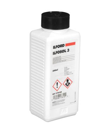 Ilford Ilfosol-3 General Purpose Developer for Black & White Film, Liquid Concentrate 500 Milliliter Bottle.