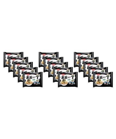 Nissin Demae Ramen Instant Ramen Noodles - Black Garlic Oil Tonkotsu Flavour 100g (Pack of 15) by CNMART