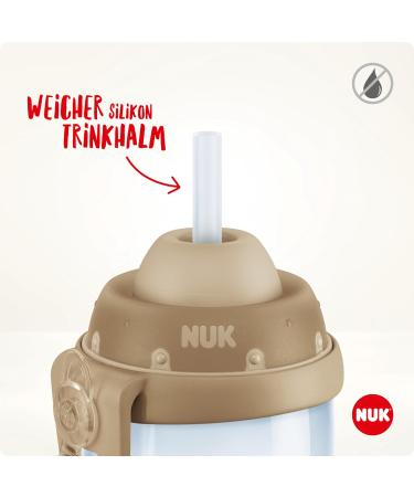 Nuk First Choice+ Flexi Cup - BPA-Free 300ml Drinking Bottle for Kids Fire Engine Design 12 Months+ Leak-Proof Straw & Cap - Buy Online on SooperMarket.com