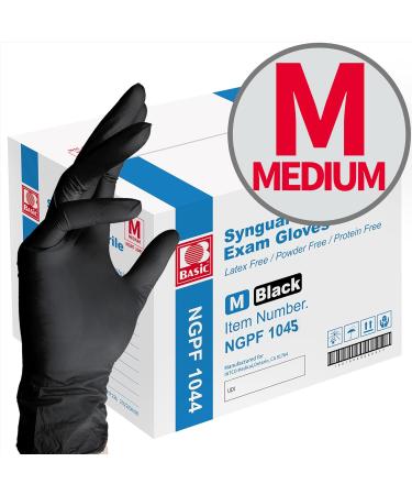 Black Nitrile Exam Gloves - Latex & Powder-Free - 5 Mil - Medium - Case of 1000 - Buy Online on SooperMarket.com