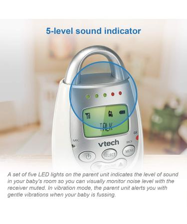 VTech DM221-2 Audio Baby Monitor with 1,000 ft Range, Sound-Alert, Intercom, Night Light, 2 Parent Units - White - Buy Online on SooperMarket.com