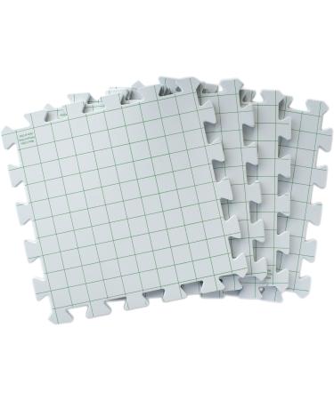 Boye Interlocking Needlepoint, Knitting, and Crochet Blocking Boards, 12'' W x 12'' L, 4pc, Black