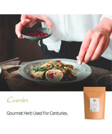 Organic Cumin Seed Whole Spice 200g - Premium Culinairy Seeds - Cuminum Cyminum - Buy Online on SooperMarket.com