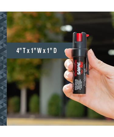 SABRE RED Compact Pepper Spray 2-Pack | Maximum Police Strength OC Spray with UV Dye | 10-Foot Range | Quick Access Belt Clip | Small and Easy to Carry | Black - Buy Online on SooperMarket.com
