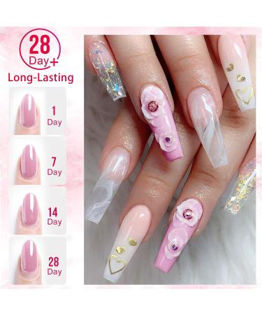 Saviland Acrylic Nail Kit - Professional Acrylic Powder and Liquid Set with Nail Brush and Forms - 3 Colors for Nails Extension - Beginner Friendly - Buy Online on SooperMarket.com