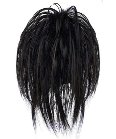 Clip on Ponytail for Woman 8 Teeth Claw Messy Bun Makeup Ponytail Extension Synthetic Fiber Stylish Clip in Claw Hair Washable Hairpiece for Photography Black - Buy Online on SooperMarket.com