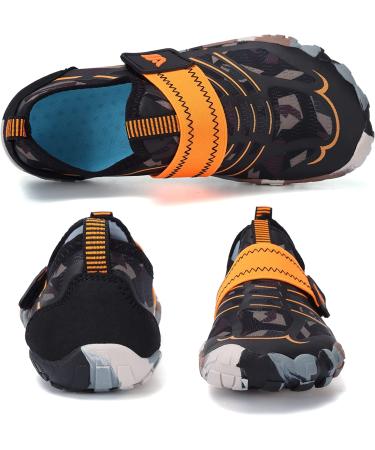 CIOR Kids Water Shoes | Aqua Athletic Sneakers for Boys & Girls | Lightweight Sport Shoes (Toddler/Little/Big Kid) - Size 10.5 Little Kid | Brown - Buy Online on SooperMarket.com