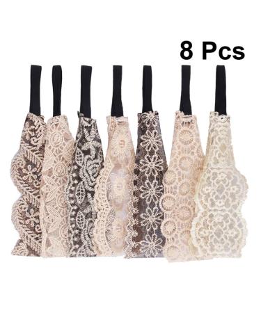 KALLORY 7pcs Lace Headbands Set - Elegant Wide Stretch Headwraps for Women and Girls - Hair Turban Accessories for Kids - Buy Online on SooperMarket.com