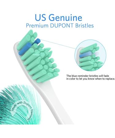 Replacement Toothbrush Heads for Philips Sonicare E-Series - 6 Pack Precision Clean Refills - Buy Online on SooperMarket.com