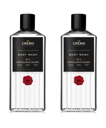 Cremo Rich-Lathering Distiller s Blend (Reserve Collection) Body Wash An Elevated Blend With Notes Of Kentucky Bourbon Smoked Vetiver And American Oak 16 Fl Oz (Pack of 2) Distiller's Blend 2-Pack