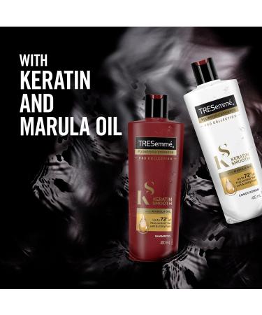 Tresemme Keratin Smooth Shampoo with Marula Oil - 3 Pack (13.5 Fl Oz / 400 mL) | International Shipping Available - Buy Online on SooperMarket.com