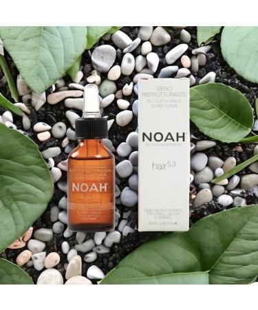 Noah Natural Hair 5.3 Restructuring Serum with Linseed Oil and Ylang-Ylang for Dry and Damaged Hair Nourishing Hydrating and Revitalising Vegetarian Cruelty-Free Plant-Based Formula 20ml - Buy Online on SooperMarket.com