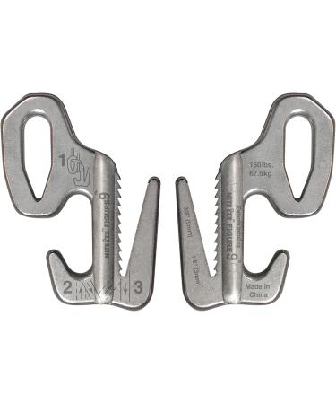 Nite Ize Figure 9 Silver - Large (NI-F9L-02-09) | Durable Adjustable Rope Tensioner for Outdoor Gear - Buy Online on SooperMarket.com