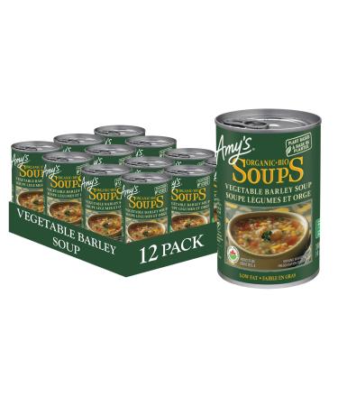 Amy s Kitchen Organic Vegetable Barley Soup Soup Dairy-Free Lactose-Free Soy-Free Corn-Free Tree Nut-Free Vegan Kosher Plant-based 12-pack (398ml per can)