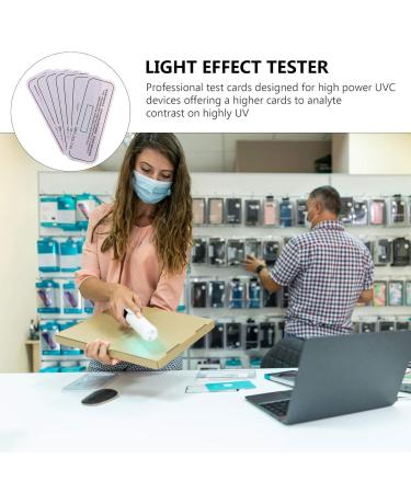 TEHAUX UV Discoloration Detection Cards - 20Pcs | Test Strips for UVA UVB Devices & Phone Cleaner | Multifunction Testing Supplies | UV Test Papers - Buy Online on SooperMarket.com