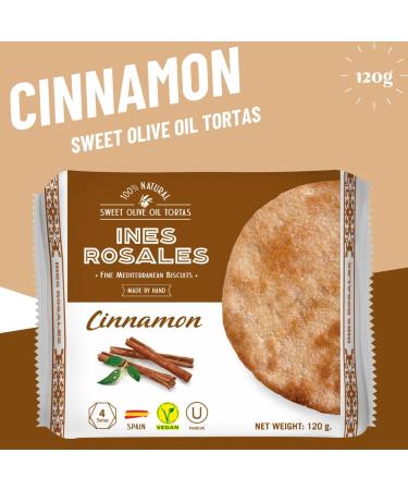 Ines Rosales Sweet & Savoury Olive Oil Tortas Pick N Mix - Choose From 5 Flavours | Original Orange Rosemary & Thyme Lemon Cinnamon Spanish Tortas-Snacks 120g - Pack of 2 120 g (Pack of 2) - Buy Online on SooperMarket.com
