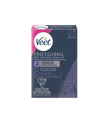 VEET Professional Hair Removal Cream Full Bikini Kit All Skin Types 2x50 mL