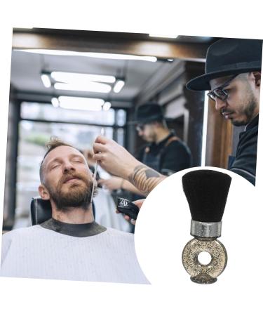 Buy Mikinona Broken Hair Brush & Shaving Brush - Professional Barber Tool for Beard Care & Styling - 8.5x3.5x14.5cm Black - International Shipping Available - Buy Online on SooperMarket.com