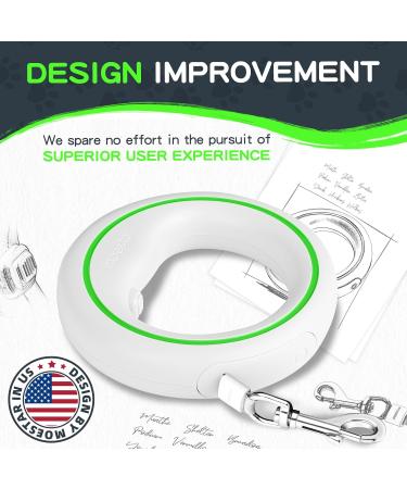 Moestar 360 Tangle-Free Dog Leash | 3M/10FT with Poop Bag Holder for Small & Medium Dogs (Green) - International Shipping Available - Buy Online on SooperMarket.com