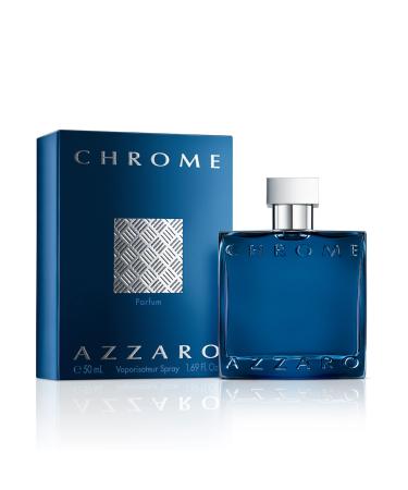 Azzaro Chrome Parfum - Fresh Aromatic Mens Cologne - Intense Foug re Citrus Fragrance - Notes of Bergamot - Lasting Wear for Day & Night - Masculine Clean Scent - Luxury Perfumes for Men 1.69 Fl Oz (Pack of 1)