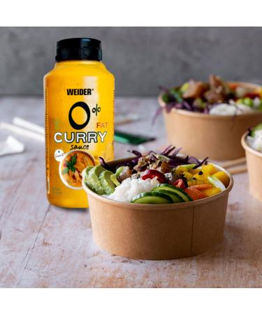 Weider Gourmet 0% Fat Curry Sauce (265 ml) - New Recipe, Low Calorie, 100% Flavour - Buy Online on SooperMarket.com