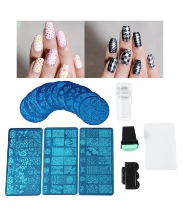 Nail Stamping Plates Set - Professional Flower Forest Nail Art Tools - International Shipping Available - Buy Online on SooperMarket.com