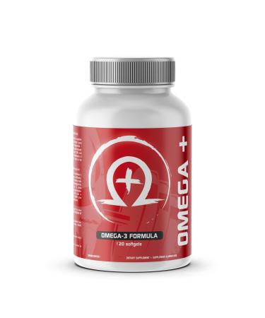 Predator Labs Omega 3+ 120 gels 1000mg - Enhance cognitive health Enhance mood balance and Cardiovascular Support - Supports Brain Function Emotional Well-Being and Heart Health